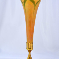 Tiffany Studios Favrile Glass Trumpet Vase c.1905