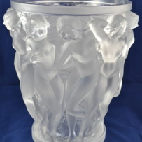 Lalique Bacchantes  Crystal Art Nouveau Figural  Female Nudes Vase
